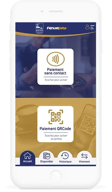 osb-fenua-pay-inPhone copie QR Code sur un écran de téléphone