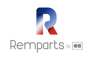 Logo REMPARTS - dégradé sur fond transparent - sans accroche